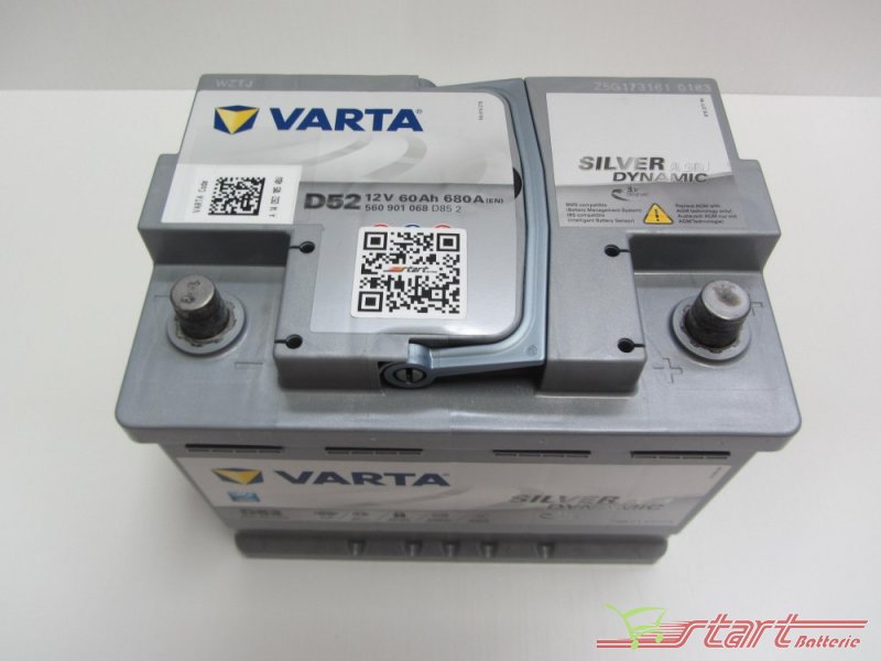 BATTERIE VARTA START-STOP AGM D52 12V 60AH 680A VARTA ZVAD52 : Centre de  lavage CAR WASH et votre detailing store